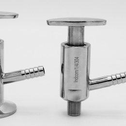 Nerezové vzorkovací ventily kohoutky degustační ventily spirálový odpěňovač