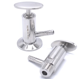 Nerezové vzorkovací ventily kohoutky degustační ventily spirálový odpěňovač