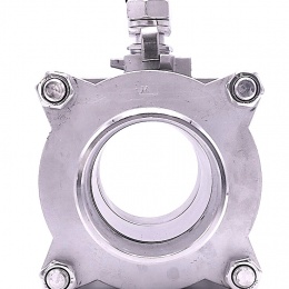 Nerezový kulový kohout s plným průtokem, třídílný, navařovací  DN80