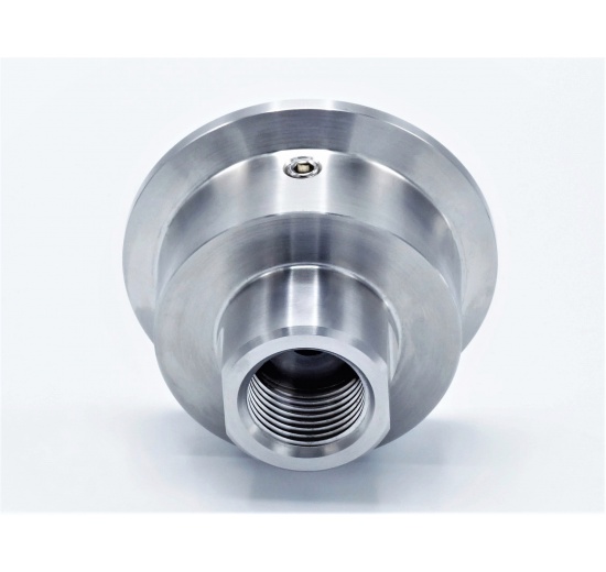 nerezový membránový oddělovač, sloužící k přenosu tlaku z měřeného média do měřícího ústrojí tlakoměru