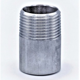 nerezový nipl, typ 308, s trubkovým závitem