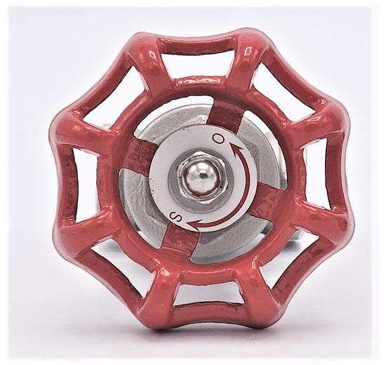 Nerezový uzavírací, regulační šoupátkový ventil 1/2”