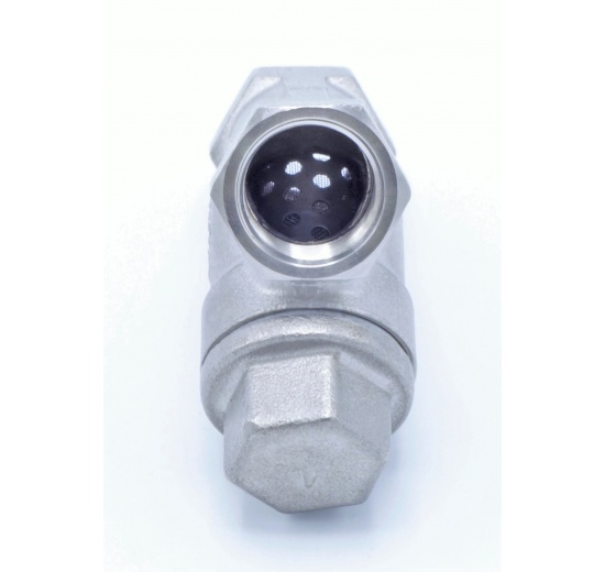 nerezový Y filtr šikmý s jemným sítkem, závitový 3/8”