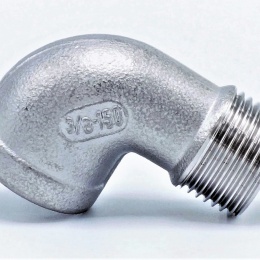 oblouk, závitové koleno, typ male/female, velikost 3/8", kuželový vnější závit