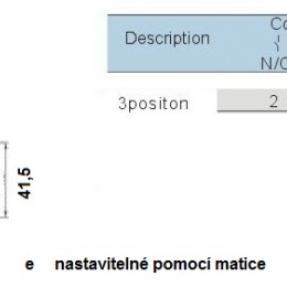 Otočný třípolohový přepínač