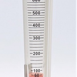 Plováčkový průtokoměr /rotametr/ plastový-spoj závit vnitřní BSP
