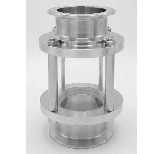 Potrubní průhledítko, CLAMP DN65, límeček 91 mm