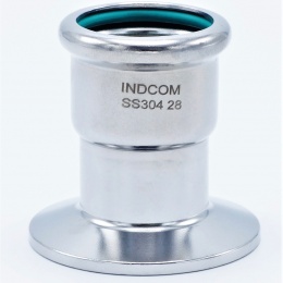 Přechod lisovací/CLAMP DIN 32676 28 mm_CLAMP límeček 50.5 mm