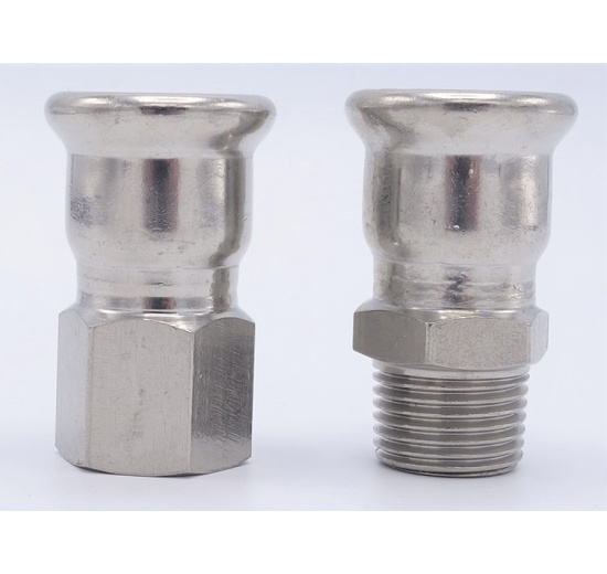 Přechod lisovací/závit (závitový adaptér)