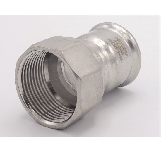 Přechodka lisovací/závit vnitřní 35 mm_1 1/4" nerezová