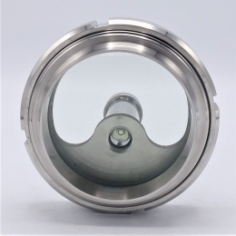 Průhledítko maticové s osvětlením LED, navařovací, DN100