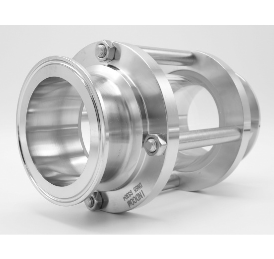 Průhledítko potrubní, clamp DN65, krátké