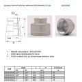 Redukce závitová VNIVNI nátrubek redukovaný typ 335_katalogový list