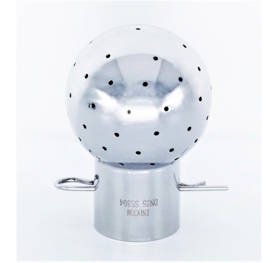 sanitační navařovací statická sprchovací koule, průměr 53 mm, dírka 1,6 mm