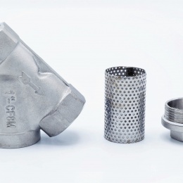 šikmý nerezový Y filtr s jemným sítkem, závitový 1” (DN25)