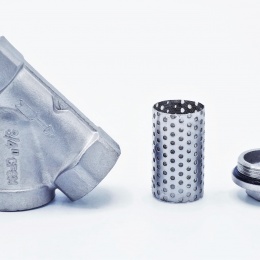 šikmý nerezový Y filtr s jemným sítkem, závitový 3/4” DN20