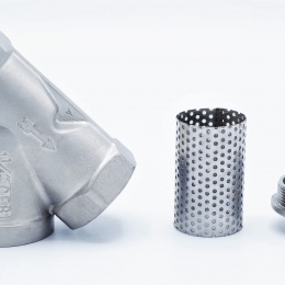 šikmý nerezový Y filtr s jemným sítkem, závitový 5/4” DN32