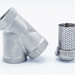 šikmý Y filtr s nerezovým sítkem, závitový 1 1/4”