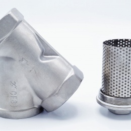šikmý Y filtr s nerezovým sítkem, závitový DN50