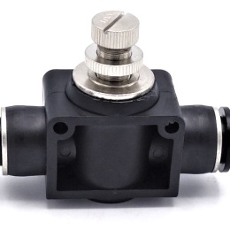 Škrtící ventil jednosměrný - nástrčné šroubení