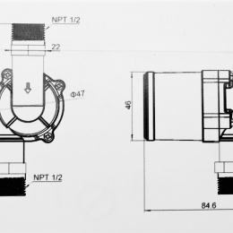 Solární, oběhové čerpadlo 15PV