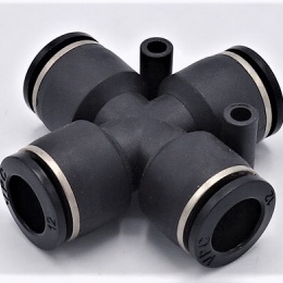 Spojka X  DN 10mm, pneumatické prvky, nástrčné šroubení z plastu