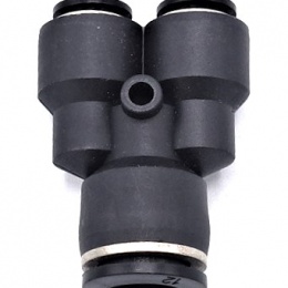 Spojka Y redukovaná - nástrčné šroubení z plastu