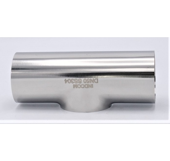 T kus krátký, navařovací DN50 (52x1,5mm) nerez