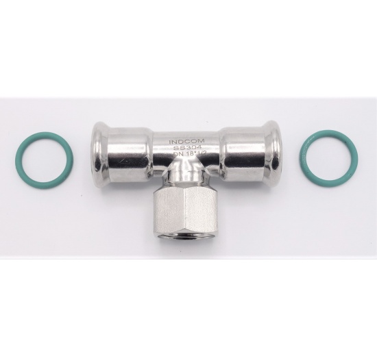 T-kus, lisovací F/F(závit vnitřní)/F 18_1/2"_18