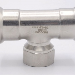 T-kus, lisovací F/F(závit vnitřní)/F 42_1 1/4"_42