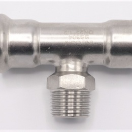 T-kus, lisovací F/M(závit vnější)/F 22_1/2"_22