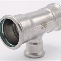 T-kus, lisovací,redukovaný, F/F/F 35_22_35, nerezová ocel