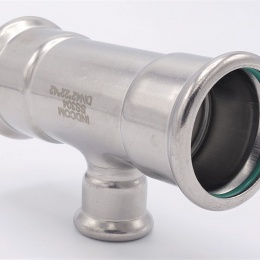 T-kus, lisovací,redukovaný, nerez, F/F/F 42_22_42