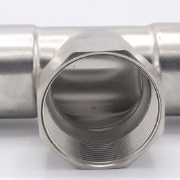 T-kus, nerezový,lisovací F/F(závit vnitřní)/F 54_2"_54