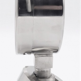 Tlakoměr s oddělovací membránou, potravinářské šroubení DIN 11851, číselník 100 mm,matice DN32, 0-10 bar