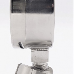 Tlakoměr s oddělovací membránou, potravinářské šroubení DIN 11851, číselník 100 mm,matice DN32, 0-4 bar