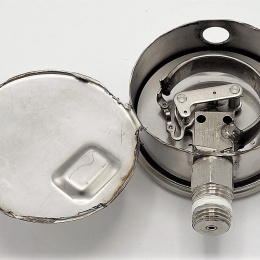 Tlakoměry celonerezové se zadním axiálním připojením