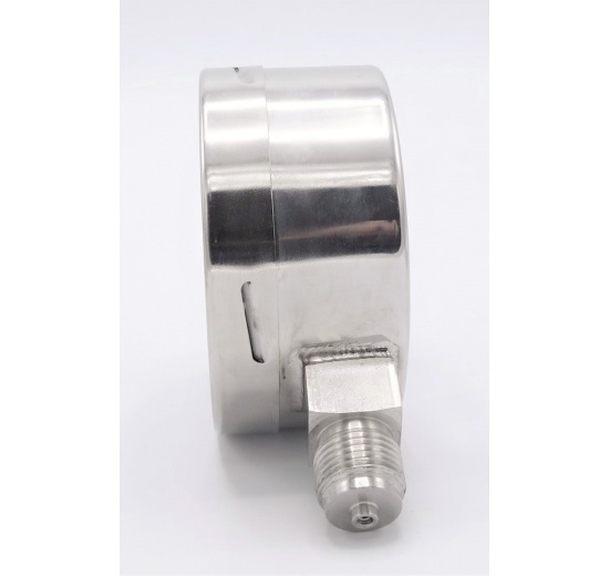 Tlakoměry se spodním (radiálním) připojením, číselník 100 mm, 0 - 10 bar (1/2")