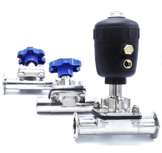 Ventily ručně a pneumaticky ovládané