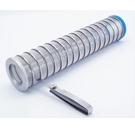 vnitřní náhradní vložka s průlinou 0,55 mm určená do trubkového rohového filtru DN 50