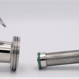 Y filtr nerezový sanitární, použití pro vinařství, pivovarnictví, mlékárenský průmysl, nápojový průmysl, výroba potravin, farmacie