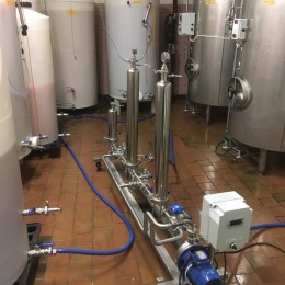 zařízení pro Mikrosvíčkovou filtraci piva