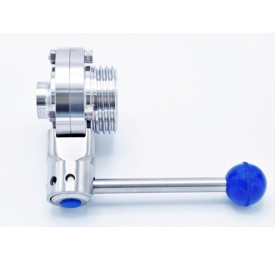 závitová/navařovací přímá klapka, typ G-S, DN25